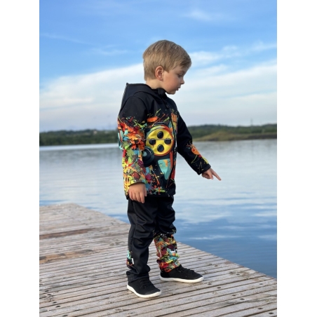 Softshellová bunda dětská GAME ON černá WAMU