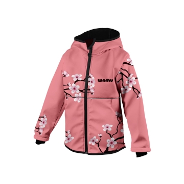 Softshellová bunda dětská, SAKURY, růžová WAMU