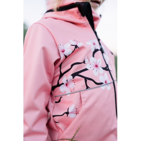 Softshellová bunda dětská, SAKURY, růžová WAMU