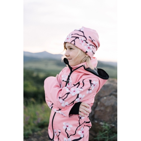 Softshellová bunda dětská, SAKURY, růžová WAMU
