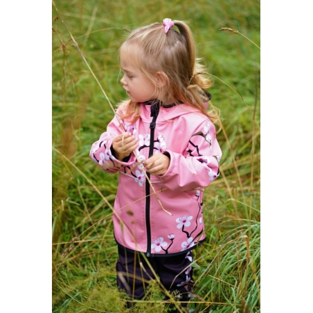 Softshellová bunda dětská, SAKURY, růžová WAMU
