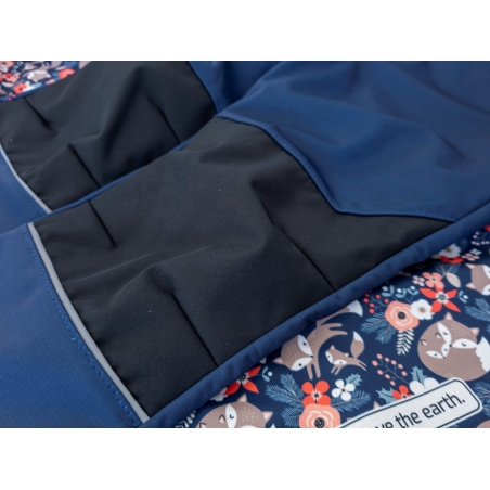 Softshellové kalhoty dětské WAMU  LIŠKY, tmavě modrá