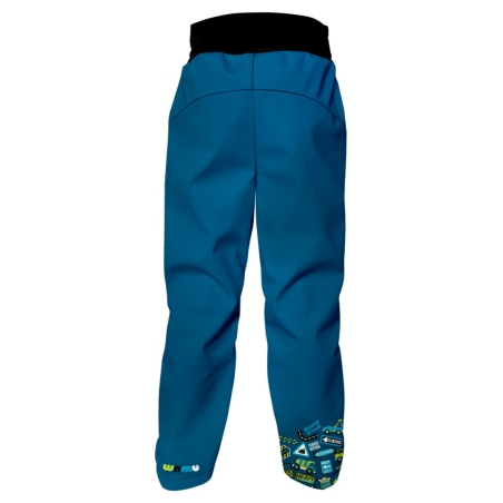 Softshellové kalhoty dětské, WAMU, BAGR, modrá