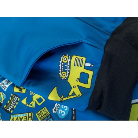 Softshellové kalhoty dětské, WAMU, BAGR, modrá