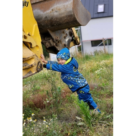 Softshellové kalhoty dětské, WAMU, BAGR, modrá