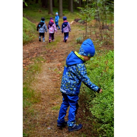 Softshellové kalhoty dětské, WAMU, BAGR, modrá