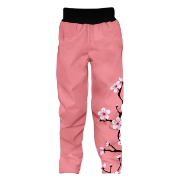 Softshellové kalhoty dětské WAMU, SAKURY, růžová