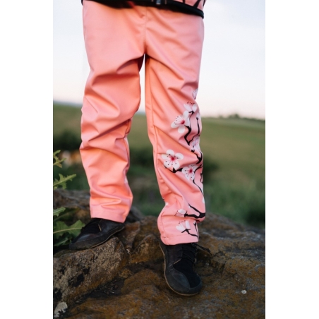 Softshellové kalhoty dětské WAMU, SAKURY, růžová