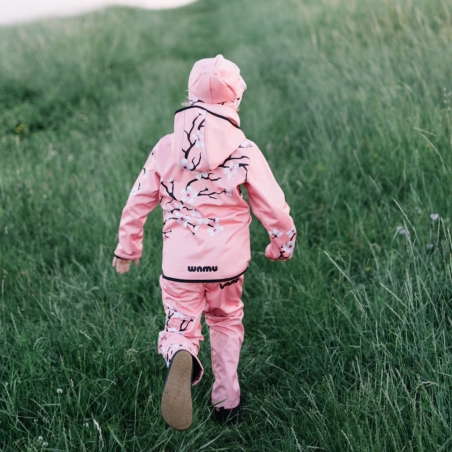 Softshellové kalhoty dětské WAMU, SAKURY, růžová