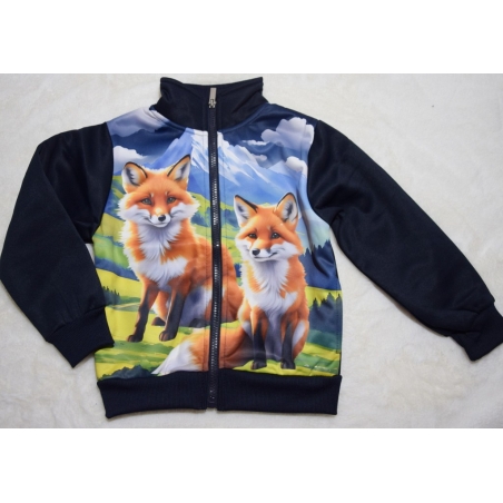 Chlapecká mikina s liškou – měkká, teplá a stylová