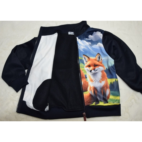 Chlapecká mikina s liškou – měkká, teplá a stylová