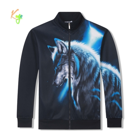 Chlapecká mikina s vlkem – měkká, teplá a stylová