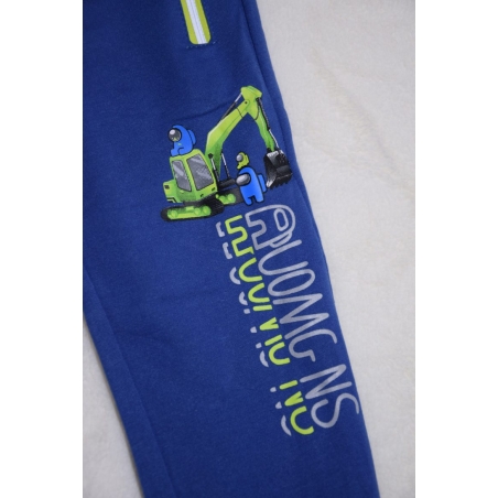 Chlapecké bavlněné tepláky s bagrem | Pohodlné a kvalitní