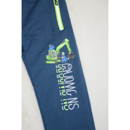 Chlapecké bavlněné tepláky s bagrem | Pohodlné a kvalitní