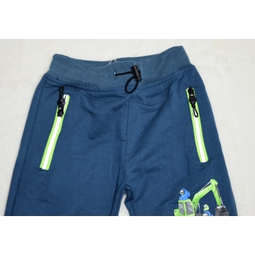 Chlapecké bavlněné tepláky s bagrem | Pohodlné a kvalitní