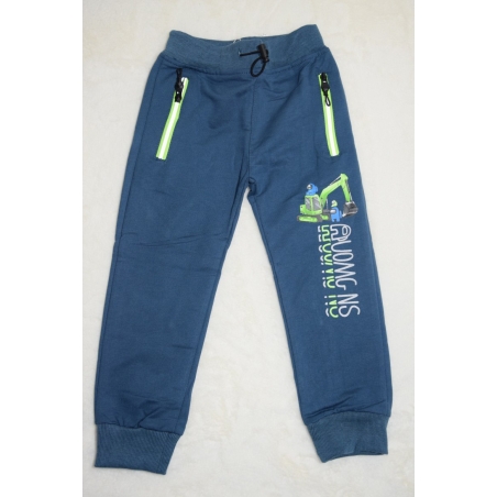 Chlapecké bavlněné tepláky s bagrem | Pohodlné a kvalitní