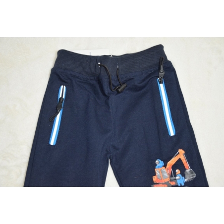 Chlapecké bavlněné tepláky s bagrem | Pohodlné a kvalitní