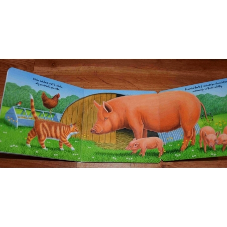 Mláďátka na statku kniha s velkými klopami