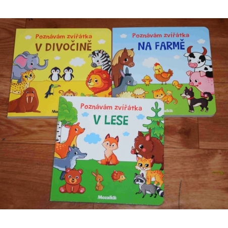 Poznáváme zvířátka - Na farmě, V divočině, V lese