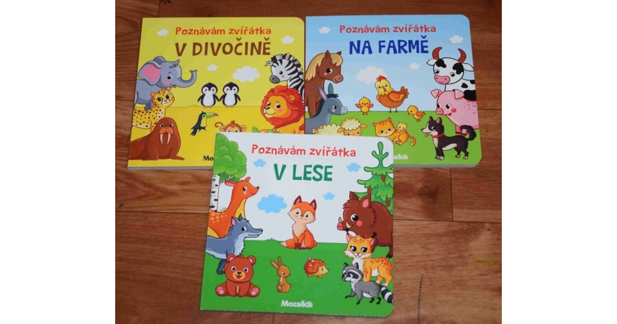 Poznáváme zvířátka - Na farmě, V divočině, V lese