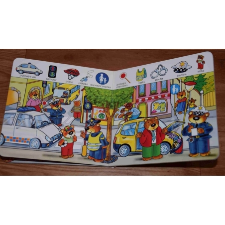 Leporela Medvídci - Na farmě, ve městě, v lese , na stavbě