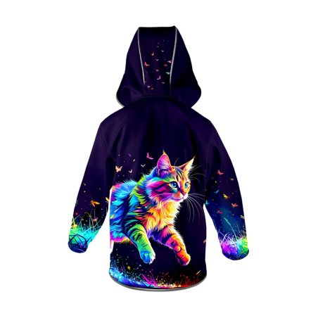 Softshellová bunda dětská WAMU, DUHOVÁ KOČKA