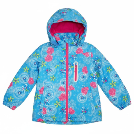 Dětská dívčí šusťáková bunda s fleecem | Nepromokavá na jaro a podzim