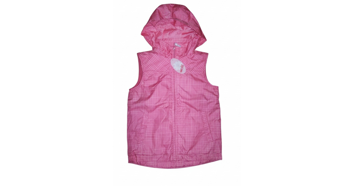 Zateplená vesta s kapucou Wolf vel.116