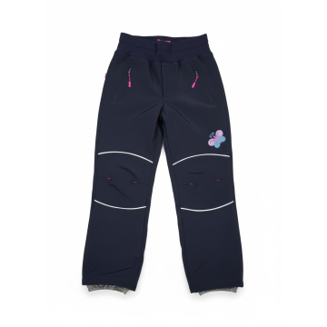 Dívčí softshelové kalhoty - jarní - Wolf