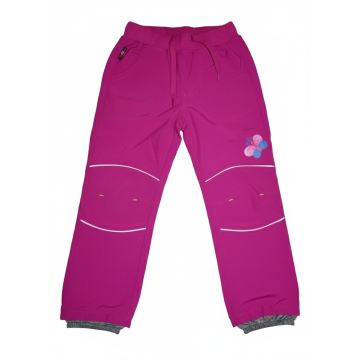 Dívčí softshelové kalhoty - jarní - Wolf