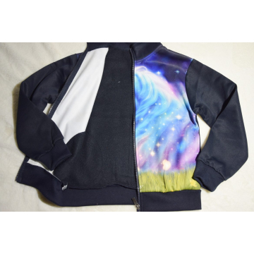 Zateplená mikina pro holčičky s motivem koníčka