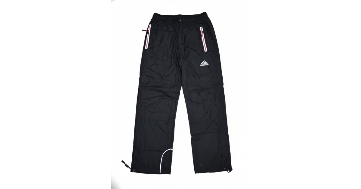 Zimní teplé šustákové kalhoty s fleesem