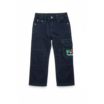 Chlapecké plátěné kalhoty - bagr Kugo