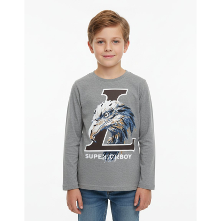 Chlapecké triko OREL dlouhý rukáv černá