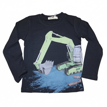 Chlapecké tričko dlouhý rukáv BAGR černá