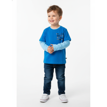 Chlapecké triko Wolf dlouhý rukáv - dvojitý efekt