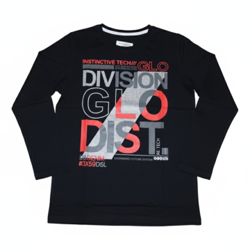 Chlapecké tričko dlouhý rukáv Glo-story nápis