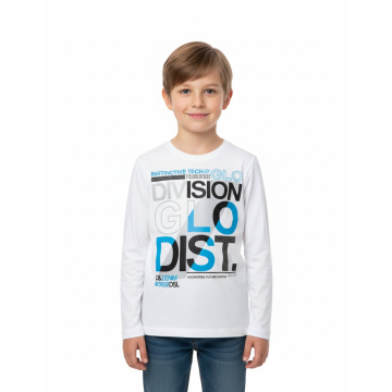 Chlapecké tričko dlouhý rukáv Glo-story nápis