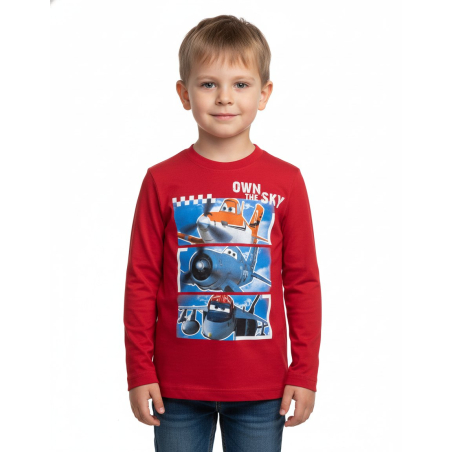 Chlapecké tričko dlouhý rukáv  LETADLA - Disney