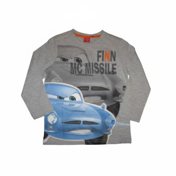 Chlapecké tričko dlouhý rukáv  auto Cars - šedá