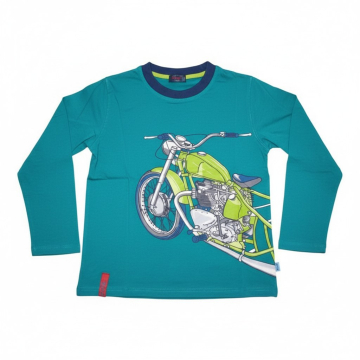 Chlapecké triko dlouhý rukáv - motorka