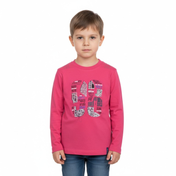 Chlapecké triko dlouhý rukáv Wolf  červená