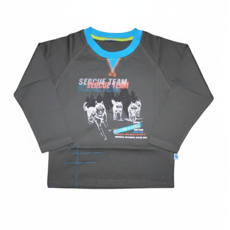 Chlapecké tričko dlouhý rukáv Kugo - vlci