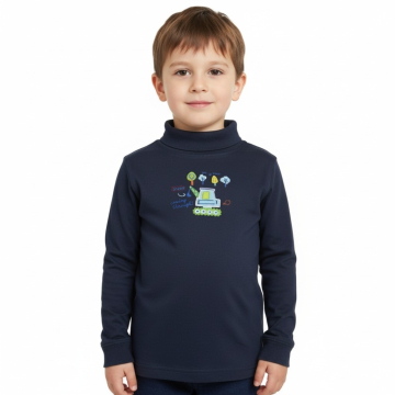 Chlapecký rolák Kugo  dlouhý rukáv  bagr