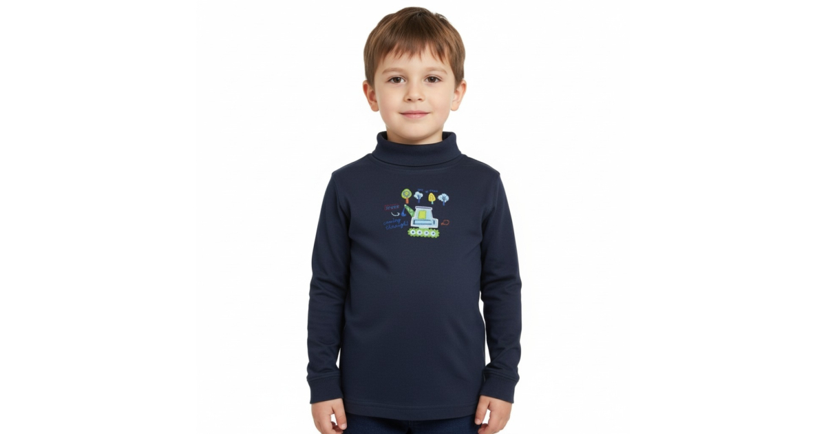 Chlapecký rolák Kugo  dlouhý rukáv  bagr