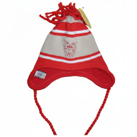 Pletená zimní čepice PLETEX na 2-4 roky MOTÝLEK