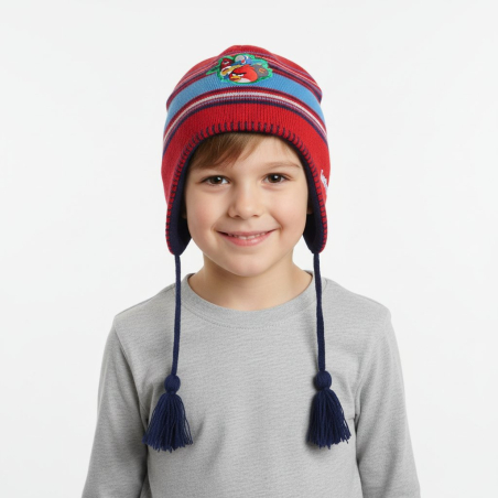 Zimní pletená čepice Angry Birds prodloužená