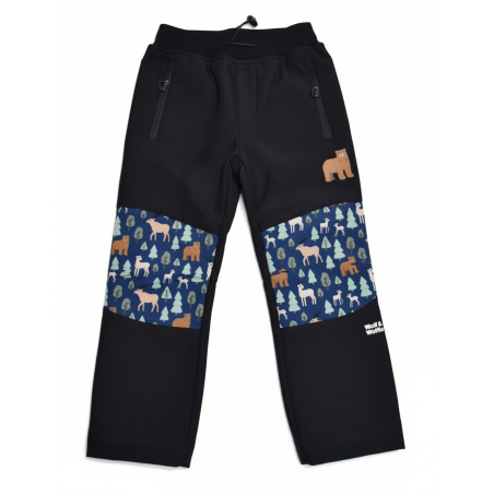 Softshellové kalhoty Wolf zateplené B2595 lesní zvířátka