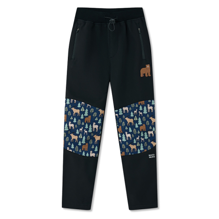 Softshellové kalhoty Wolf zateplené B2595 lesní zvířátka