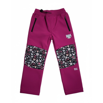 Softshellové kalhoty Wolf zateplené B2591 lesní zvířátka